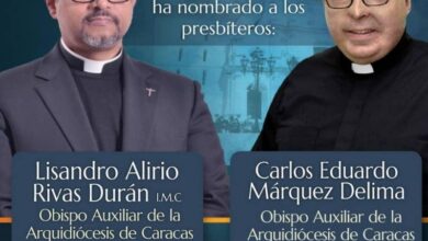Photo of El Papa nombra dos obispos auxiliares para Caracas