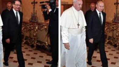 Photo of La falsa foto de Petro con el Papa tras la visita al Vaticano