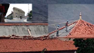 Photo of Inician reparación del techo en la Catedral de Copacabana en Guarenas